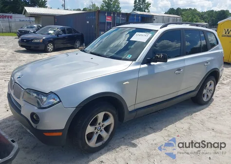 2007 BMW X3 3.0Si z USA, uszkodzony, nr VIN WBXPC93487WF23045